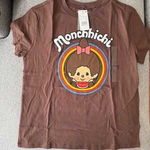 Monchhichi Brown Graphic Short-Sleeve Tee